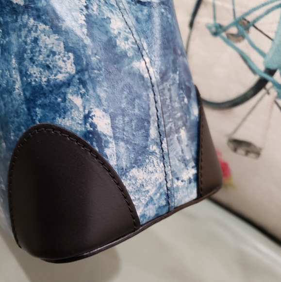 NEW MADE IN ITALY BORSE IN PELLE LEATHER SATCHEL - Picture 9 of 16